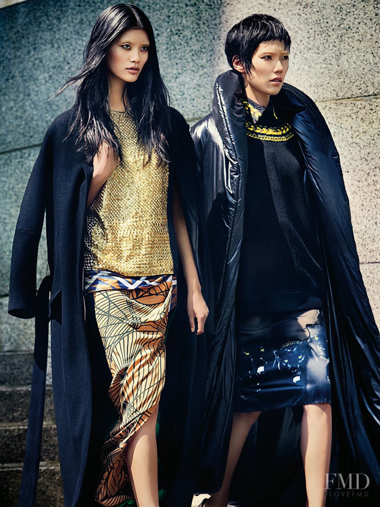 Tao Okamoto featured in The Maxi Coat, September 2011