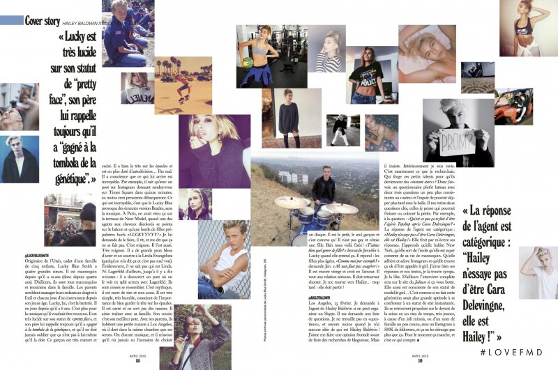 Hailey Baldwin Bieber featured in Hailey Got Lucky, April 2015