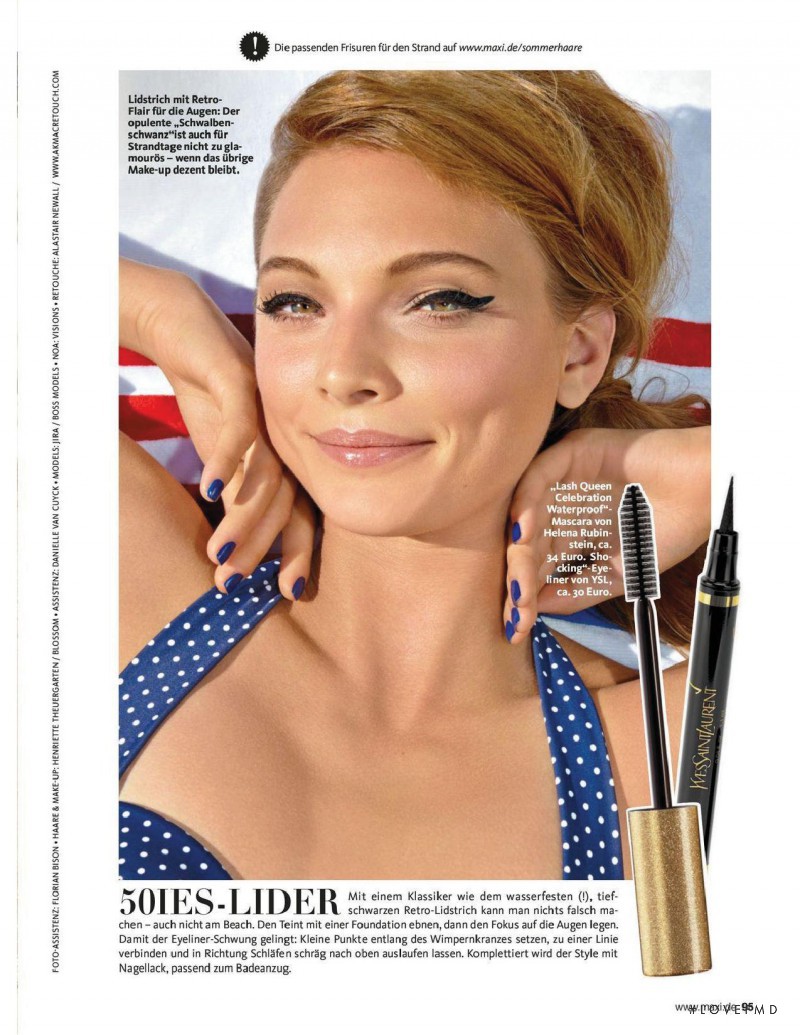 Jira Kohl featured in Heiße Sommer Make-ups, August 2013