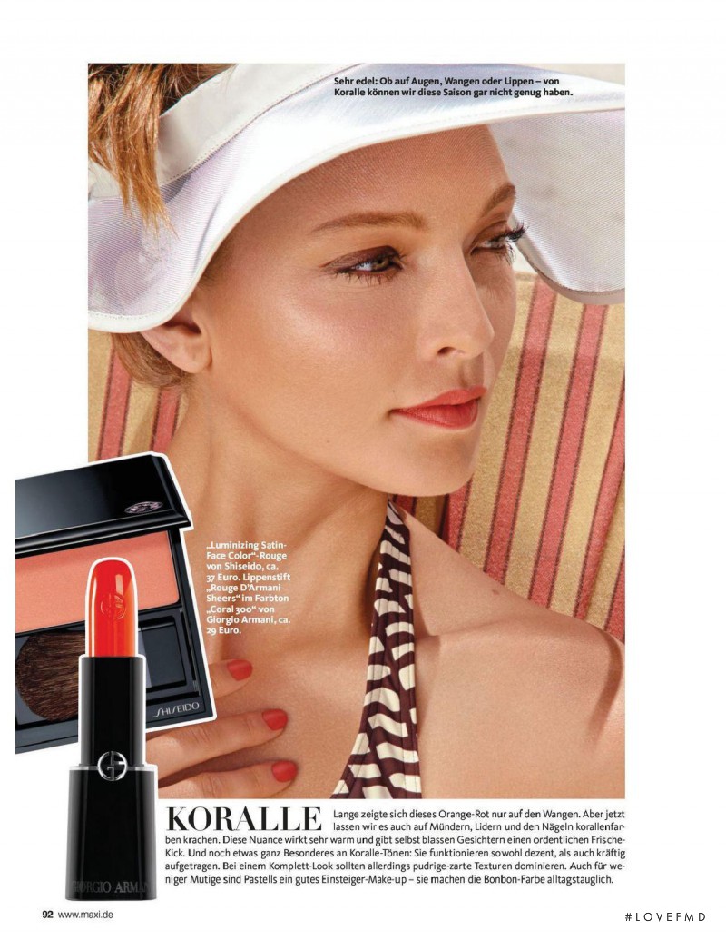 Jira Kohl featured in Heiße Sommer Make-ups, August 2013