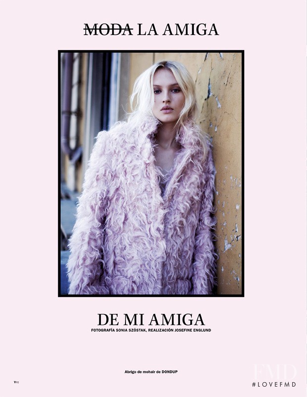 Lisa Alverman featured in De Mi Amiga, December 2014