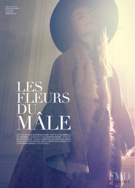 Kristina Petrosiute featured in Les Fleurs Du Male, April 2014