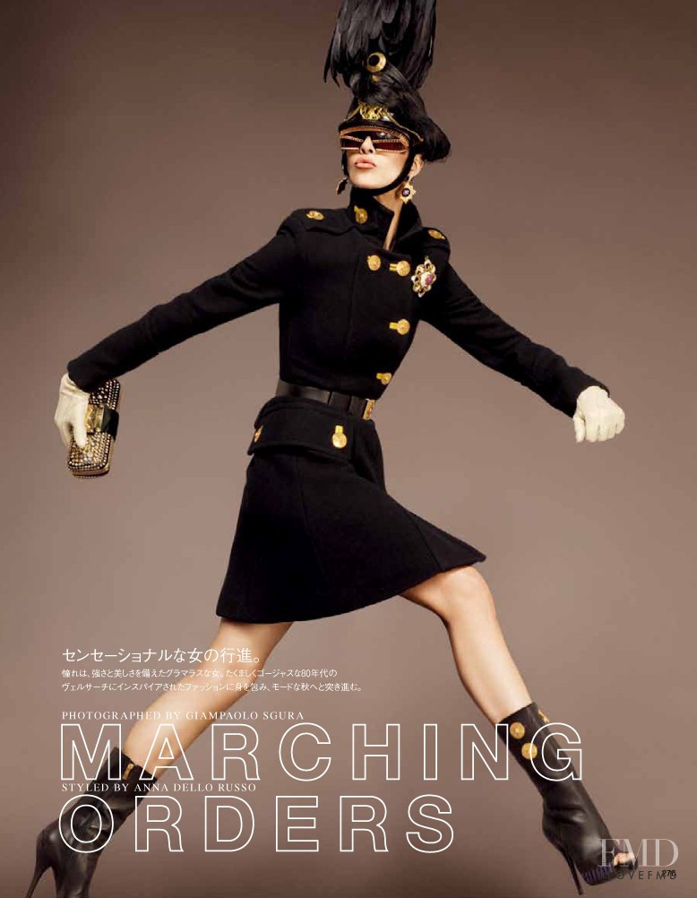 Aymeline Valade featured in Marching Orders, October 2011