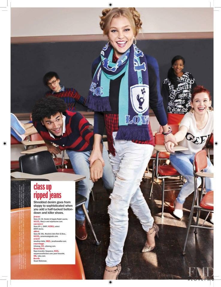 Rachel Hilbert featured in College Style, August 2013