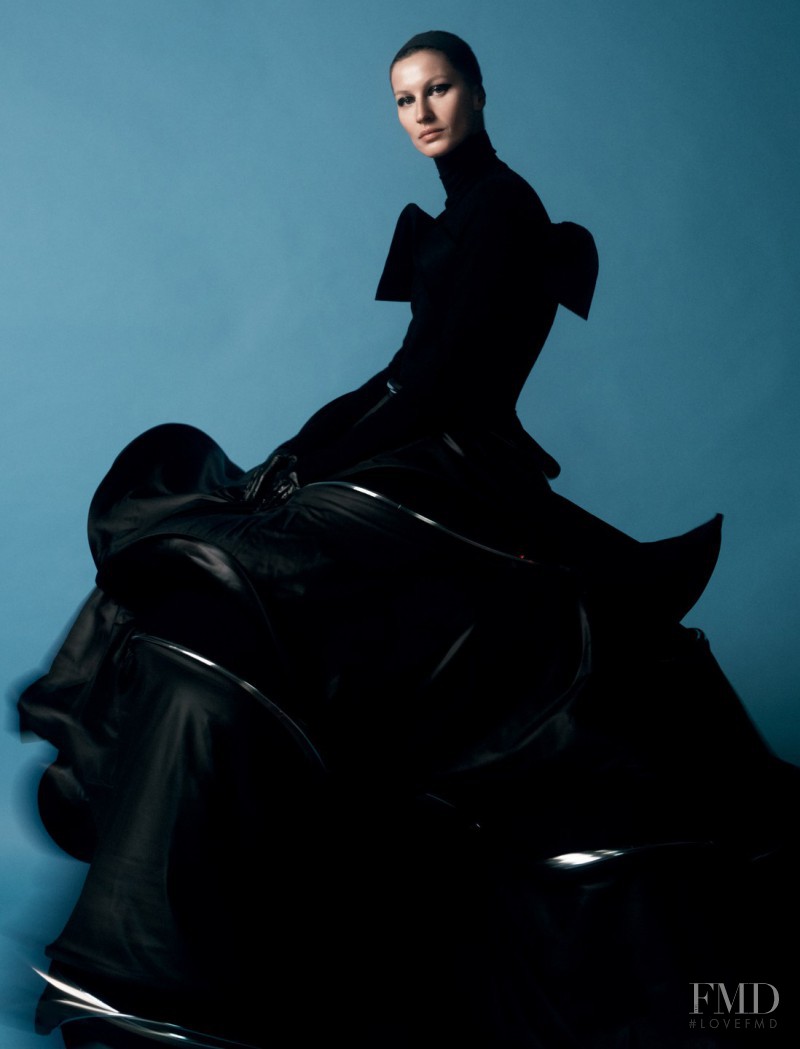 Gisele Bundchen featured in Yohji Yamamoto, September 2015