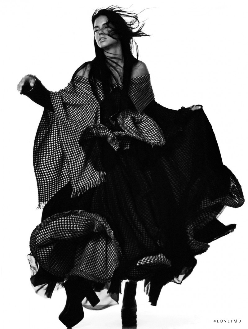 Adriana Lima featured in Yohji Yamamoto, September 2015