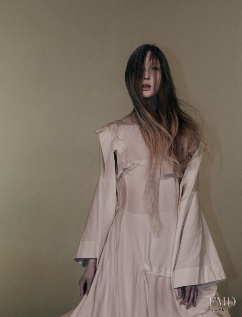 Cierra Skye featured in Yohji Yamamoto, September 2015