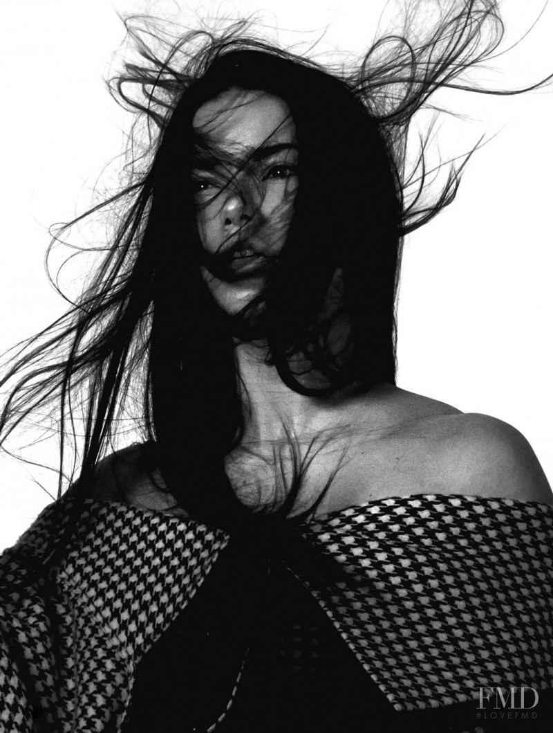 Adriana Lima featured in Yohji Yamamoto, September 2015