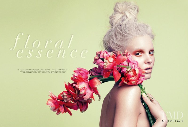 Paige Reifler featured in Floral Essence, April 2014