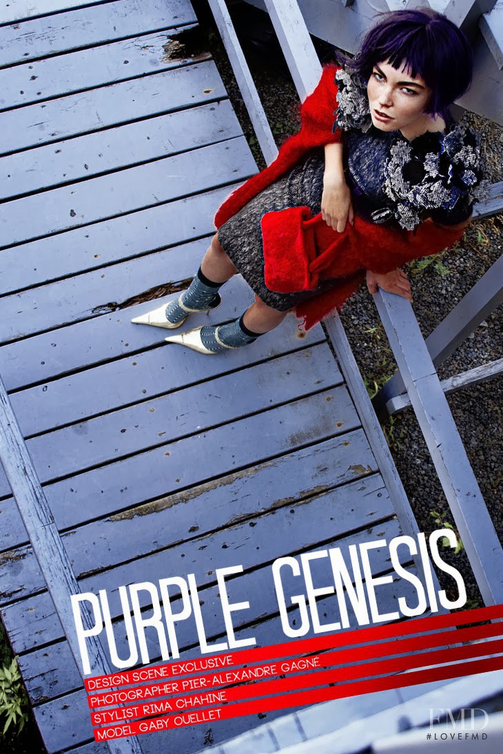 Gaby Ouellet featured in Purple Genesis, January 2014