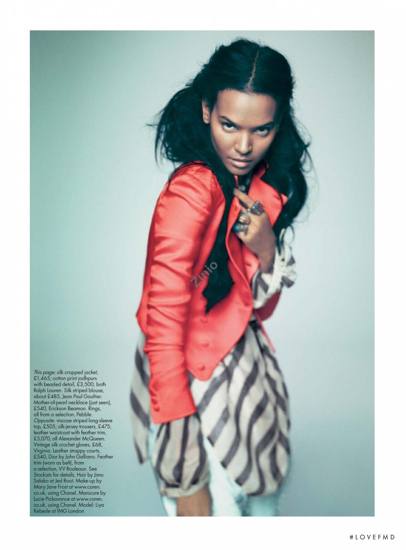 Liya Kebede featured in On The Loose, May 2008