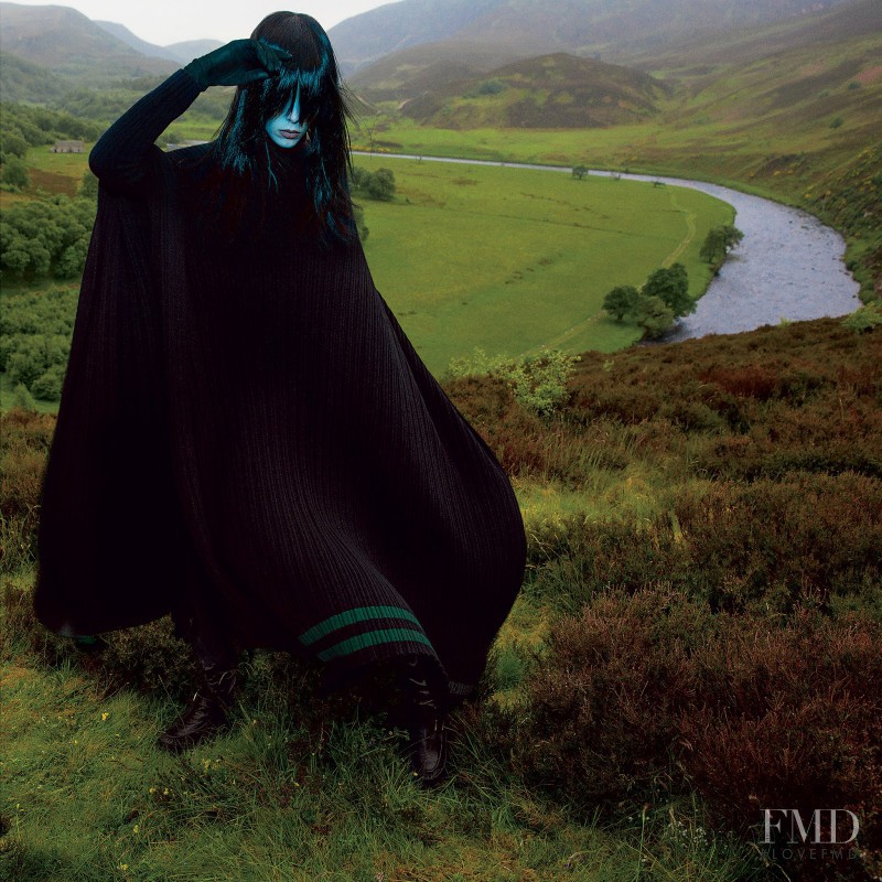 Edie Campbell featured in Highland Gothic, September 2015