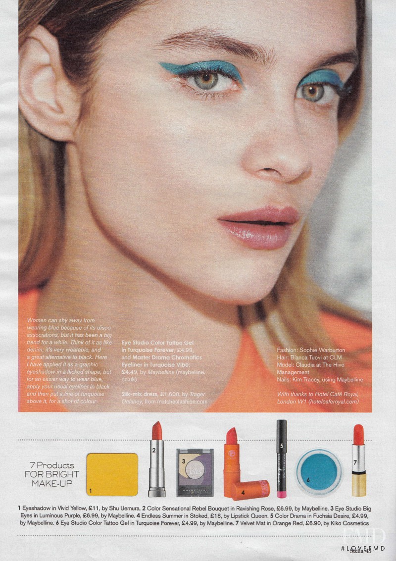 Claudia Gould featured in Beauty, April 2015