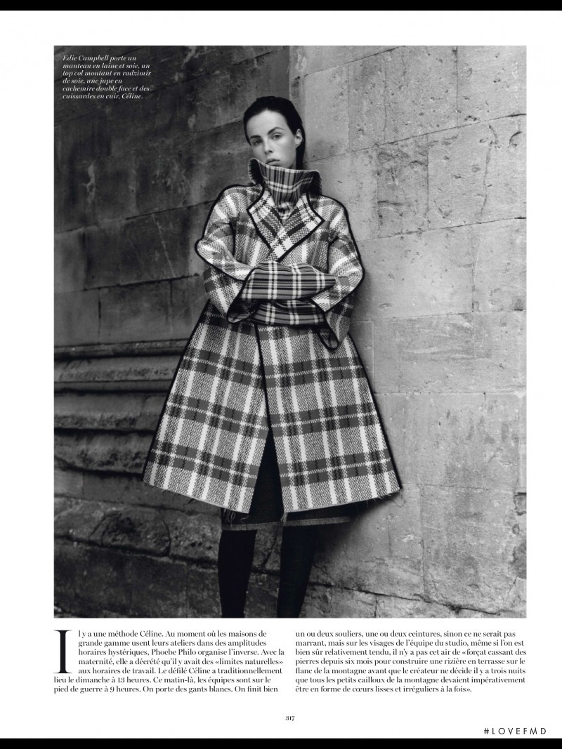 Edie Campbell featured in Celine, October 2013