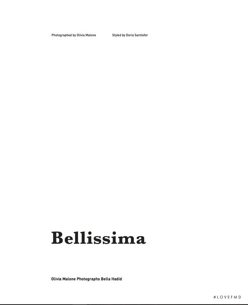 Bellissima, June 2015