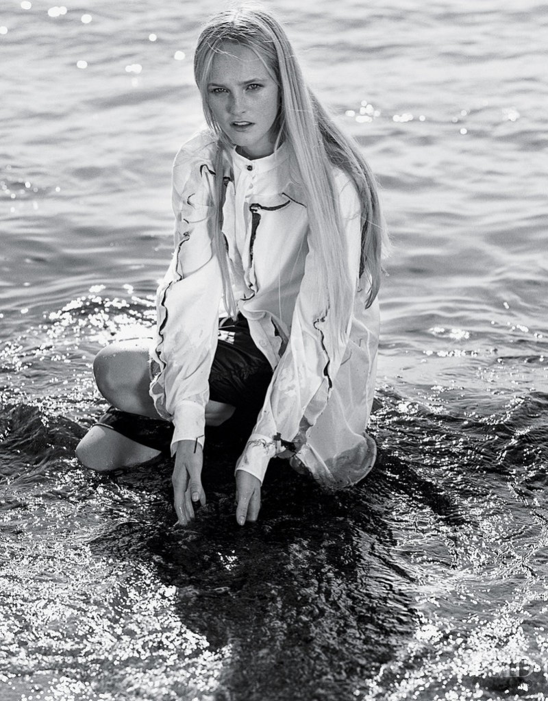 Jean Campbell featured in Brooklyn Beckham and Jean Campbell on the Shores of Montauk, October 2014