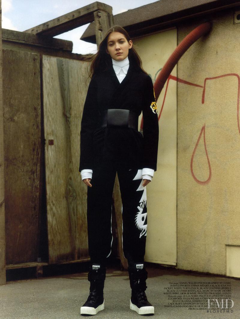 Emma Waldo featured in by Jamie Hawkesworth, September 2014