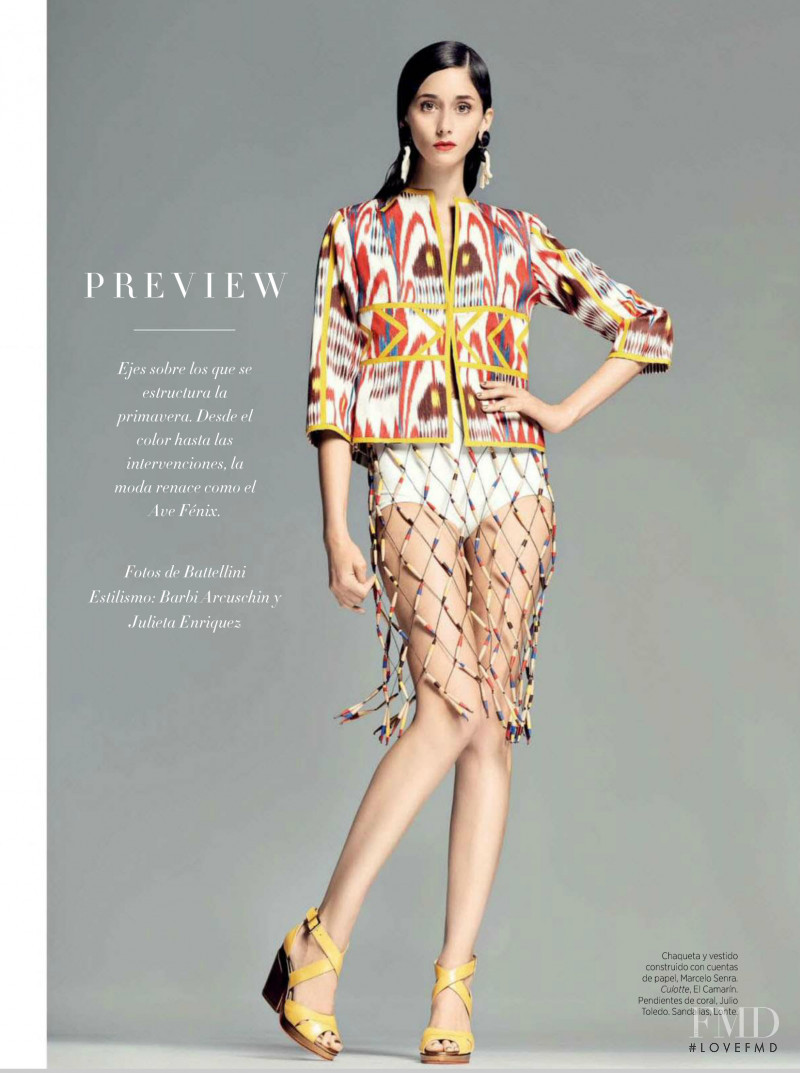 Cecilia Méndez featured in Preview, August 2014