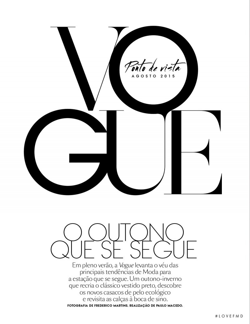 O outono que se segue, August 2015