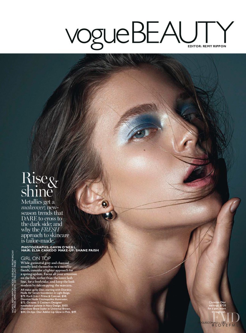 Evelina Sriebalyte featured in Rise & Shine, September 2015