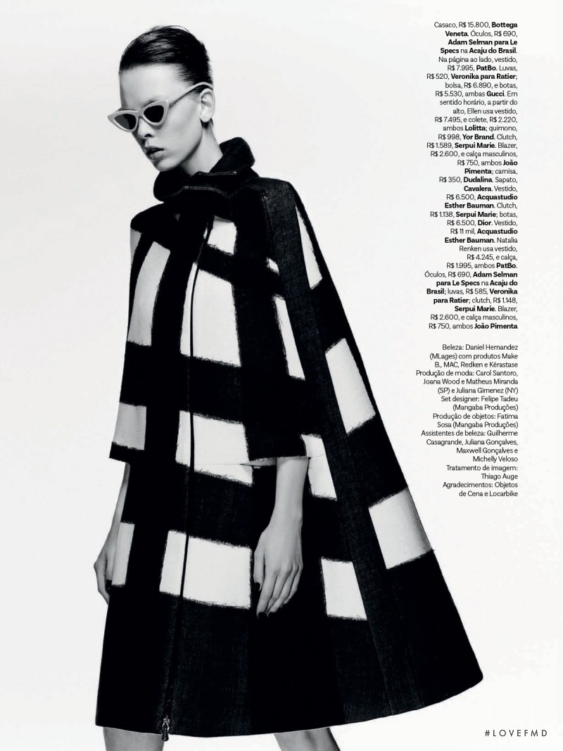 Daniela Witt featured in O preto no branco, August 2015