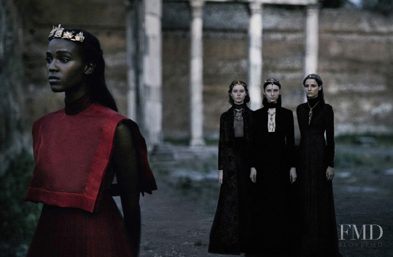 Leila Ndabirabe featured in Valentino Haute Couture Fall Winter 2015-16, September 2015