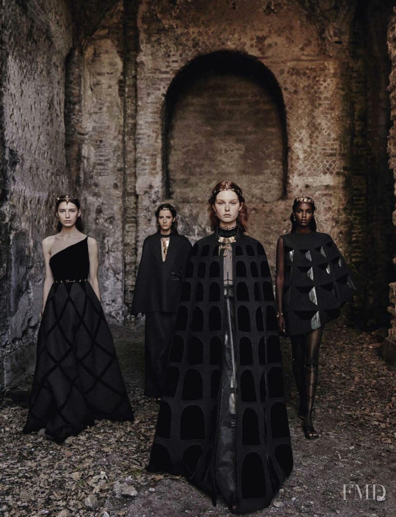 Leila Ndabirabe featured in Valentino Haute Couture Fall Winter 2015-16, September 2015