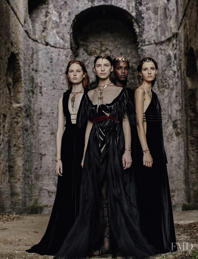 Leila Ndabirabe featured in Valentino Haute Couture Fall Winter 2015-16, September 2015