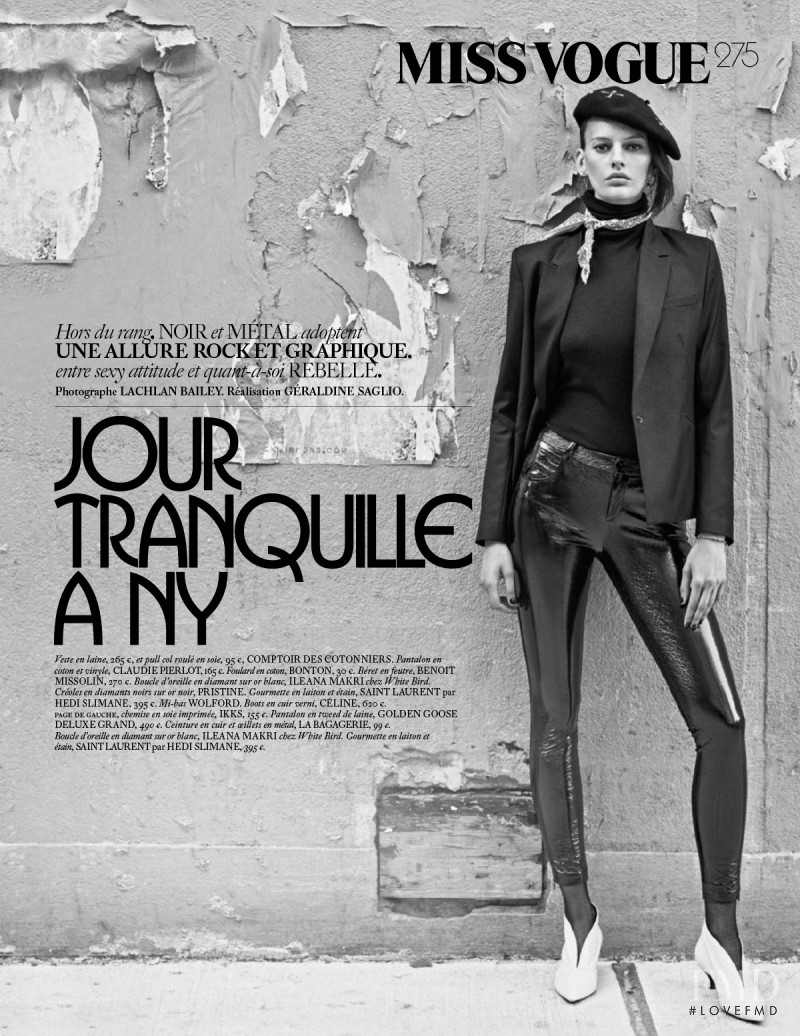 Amanda Murphy featured in Jour Tranquille A NY, September 2015