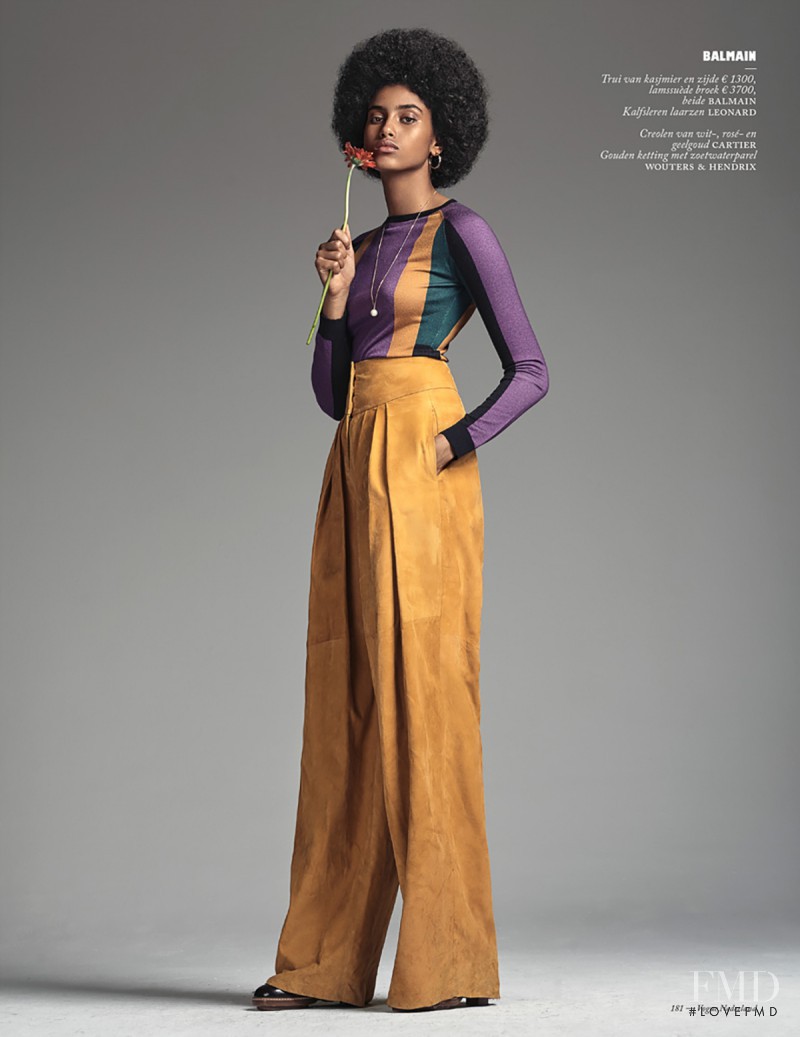 Imaan Hammam featured in Harlem Shuffle, September 2015