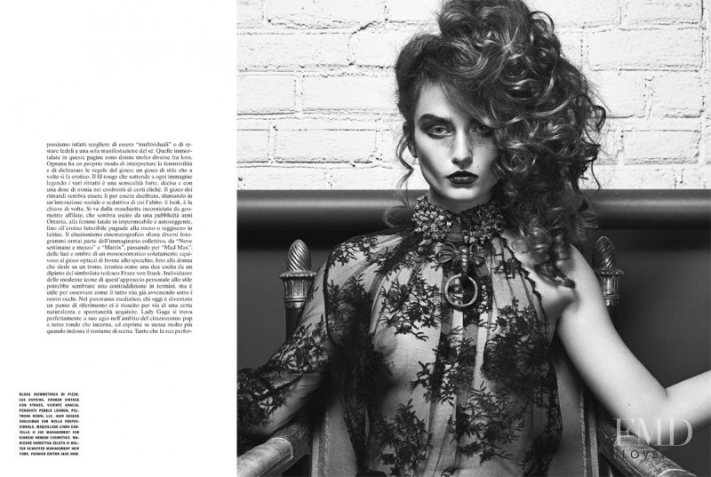 Andreea Diaconu featured in Individual Allure, October 2011