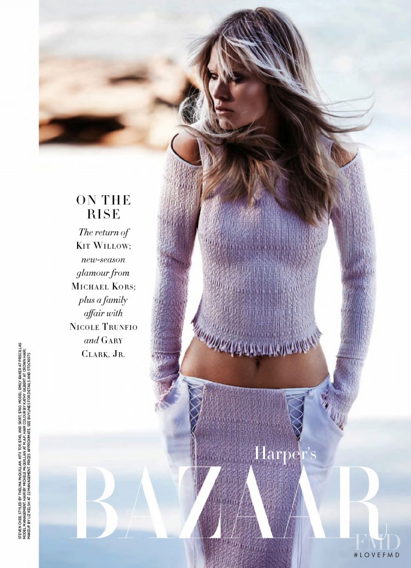 Emily Baker featured in Factor, August 2015