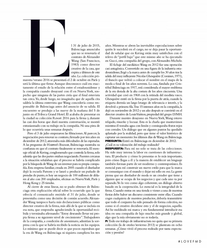 Un Adios Sorprendente, September 2015