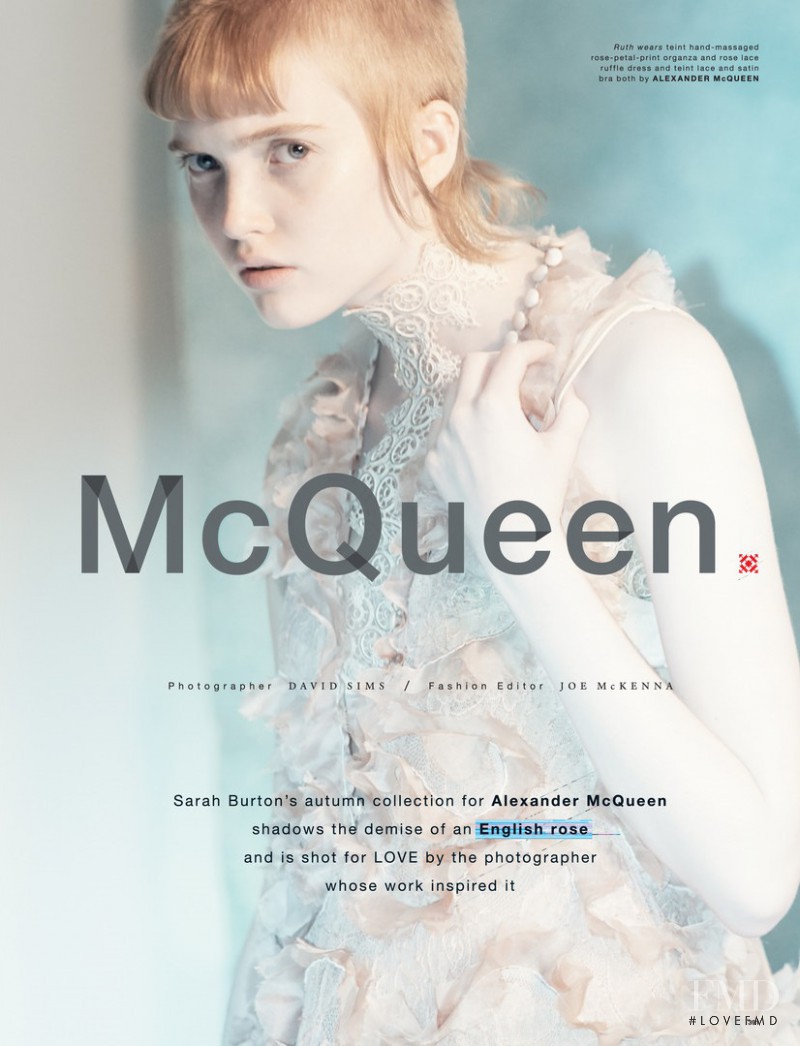 Ruth Bell featured in McQueen, September 2015