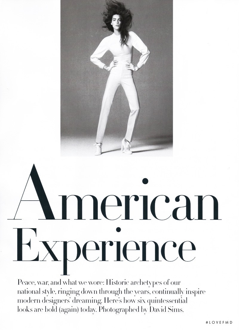 Daria Werbowy featured in American Experience, May 2010