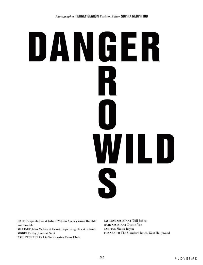 Danger Grows Wild, September 2015