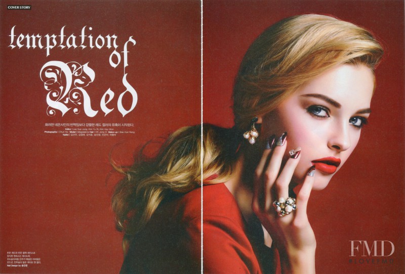 Magdalena Havlickova featured in Temptation of Red, December 2013