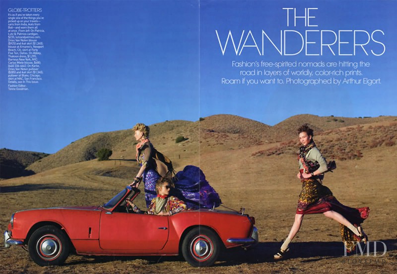 Karlie Kloss featured in The Wanderers, March 2010