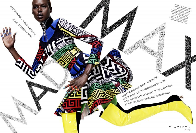 Ajak Deng featured in Mad Max, September 2015