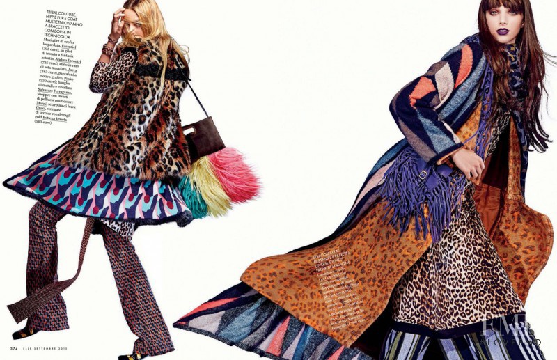 Bridget Malcolm featured in Tendenze 1 Ultra Animalier, September 2015