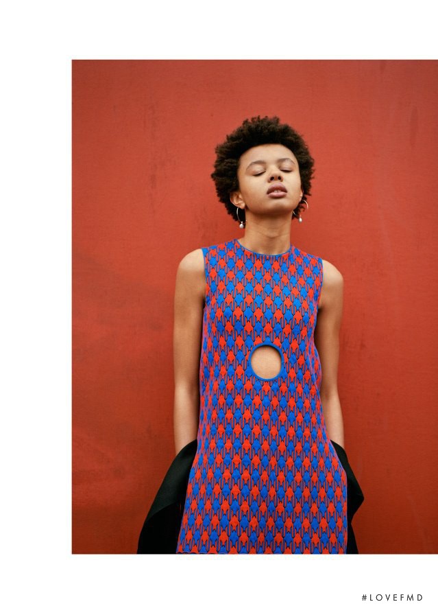 Poppy Okotcha featured in Celine, May 2015