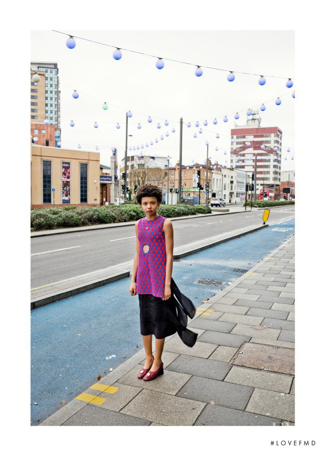 Poppy Okotcha featured in Celine, May 2015