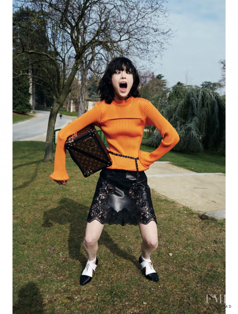 Mae Lapres featured in Louis Vuitton, September 2015