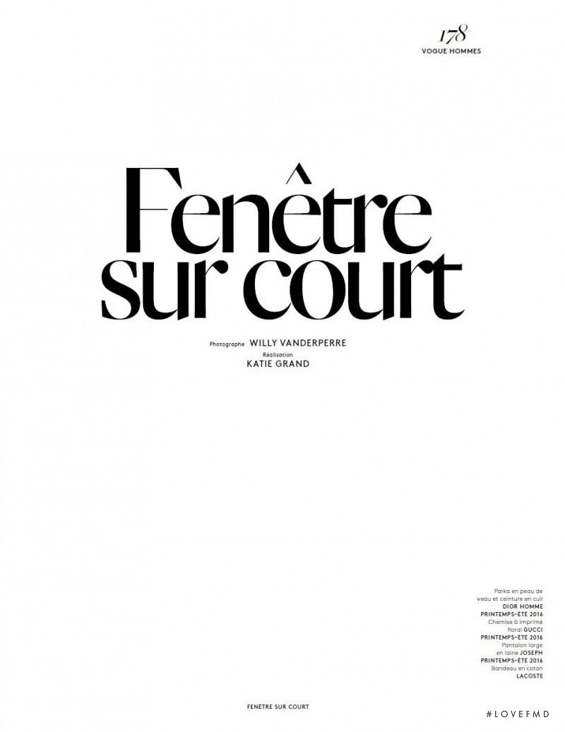 Fenetre Sur Court, September 2015