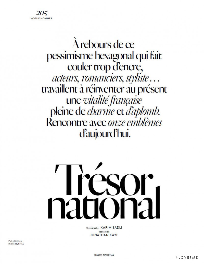 Trésor National, September 2015