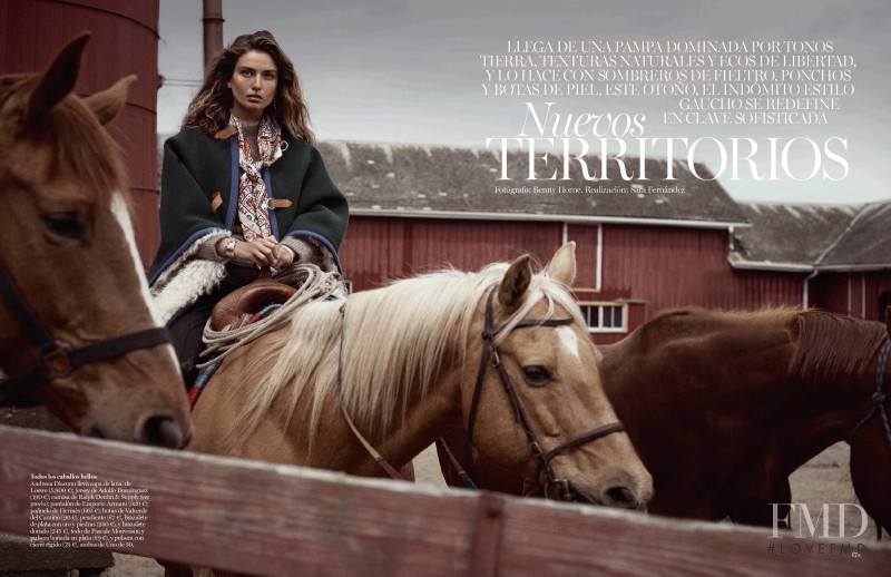 Andreea Diaconu featured in Nuevos Territorios, October 2015