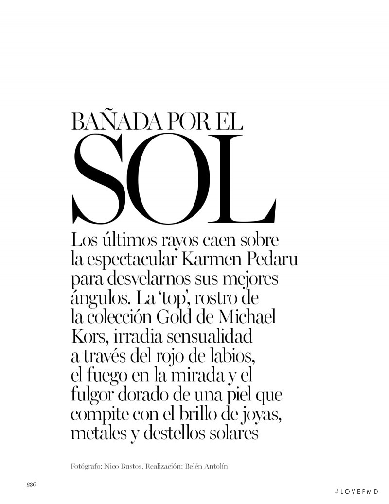 Banada Por El Sol, October 2015