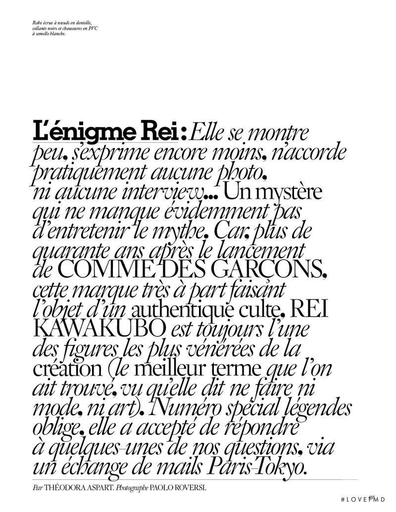 L\'énigme Rei, October 2015