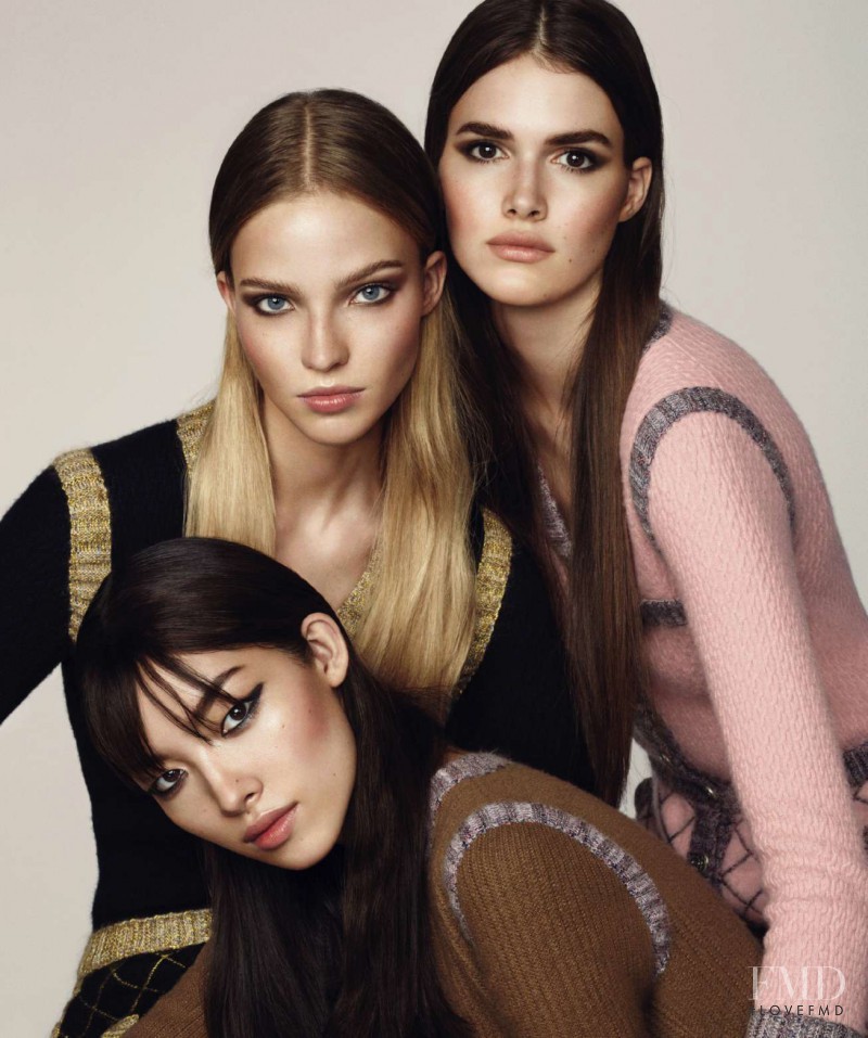 Sasha Luss featured in Fei Fei Sun, Sasha Luss & Vanessa Moody, October 2015