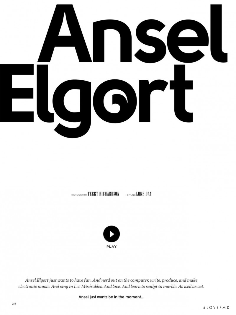 Ansel Elgort, September 2015